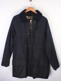 Vintage Antartex Mens Navy Blue Wax Jacket Large