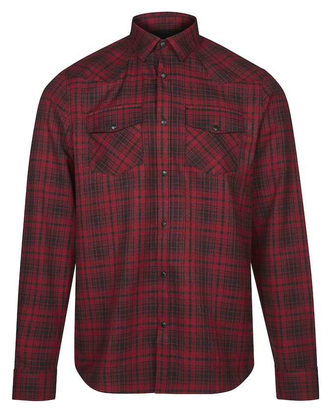 red-black-western-check-shirt