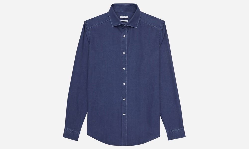 Denny Slim-fit Shirt Indigo