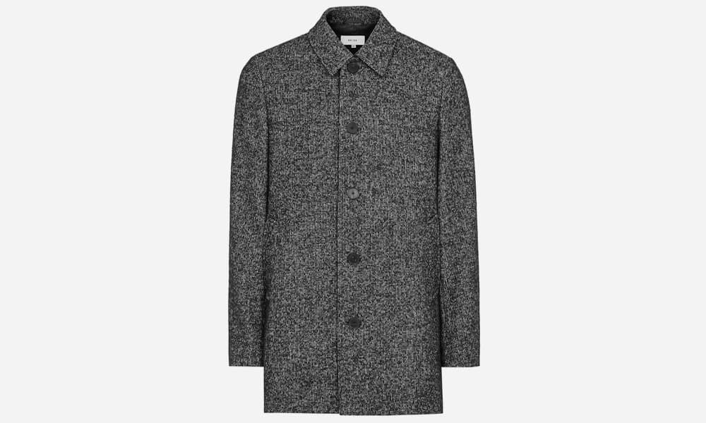 Belvour Wool-blend Dogtooth Overcoat