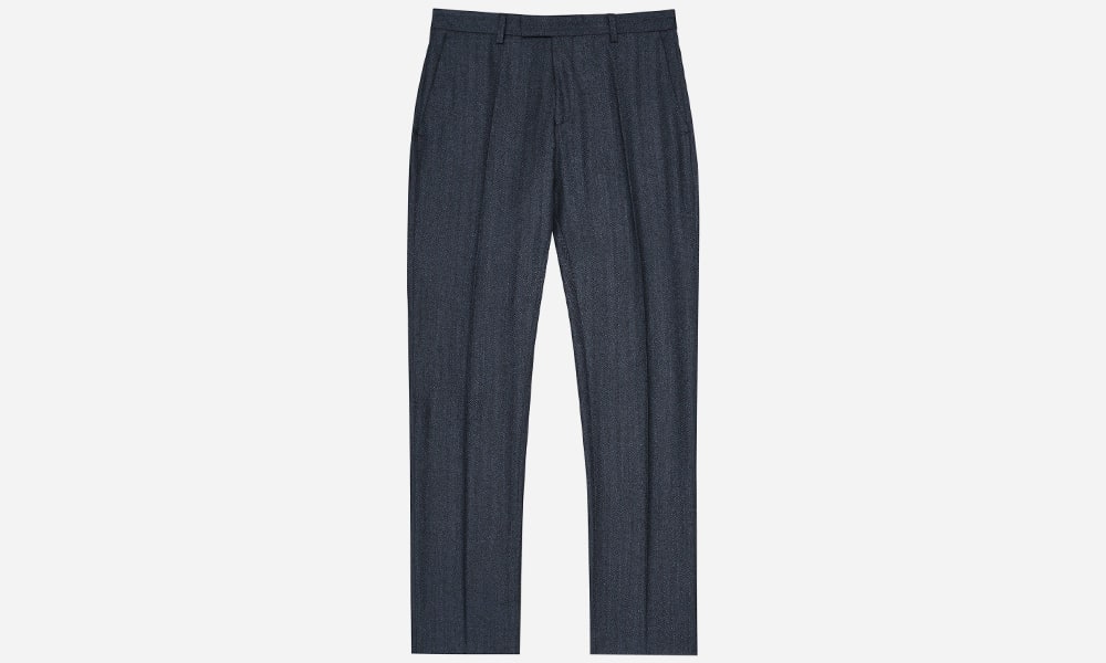 Ossian T Herringbone Weave Trousers