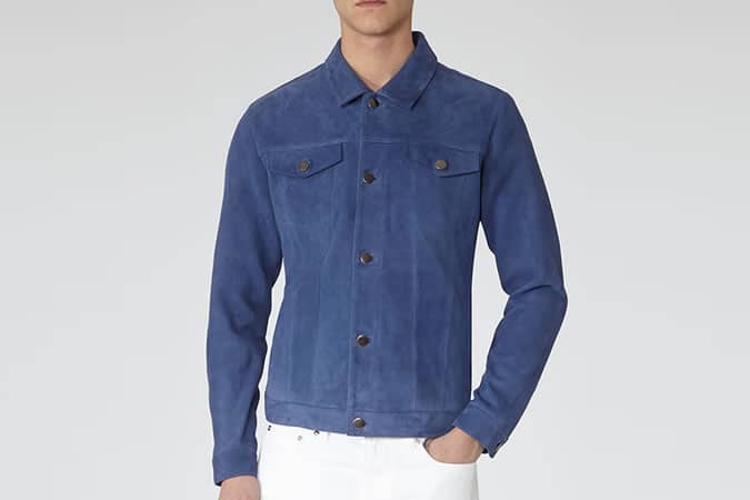 1971 MENTHE SUEDE JACKET BLUE