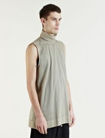 Rick Owens Mens Sleeveless High Neck Top