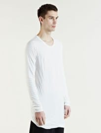 Rick Owens Mens Double Layered Long Sleeve Top