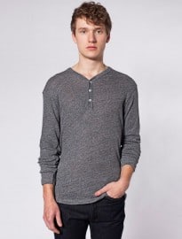 American Apparel Knit Long Sleeve Henley