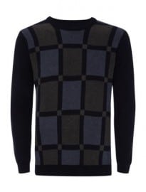 Lincoln Argyle Intarsia Jumper