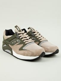 Saucony Tan Grid 9000 Sneakers
