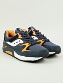 Saucony Orange Grid 9000 Sneakers