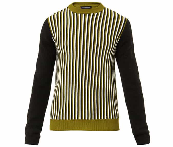 JONATHAN SAUNDERS Striped merino-wool sweater