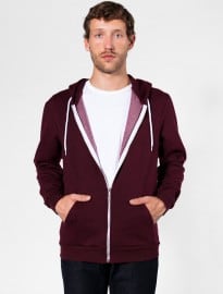 American Apparel Salt And Pepper Zip Hoodie