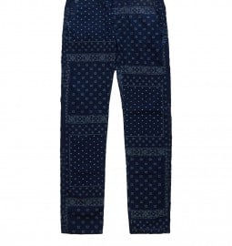 Edwin Jeans Blue 55 All-over Printed Chambray Chinos
