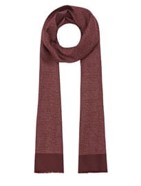 Lanvin Burgundy Miniature Dot Print Silk Scarf