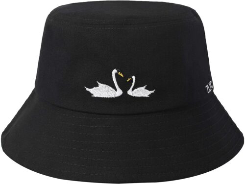 ZLYC Unisex Fashion Embroidered Bucket Hat 