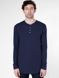American Apparel Baby Thermal Long Sleeve Henley