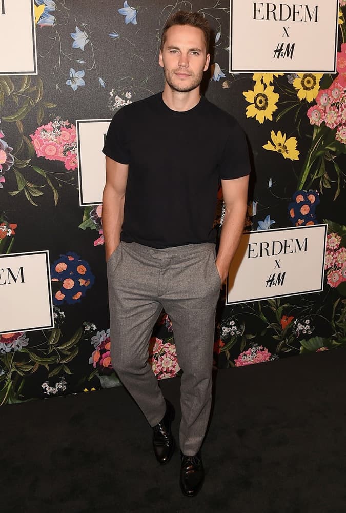 Taylor Kitsch at the H&M x Erdem runway show