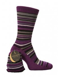 1pr Sockshop Striped Bamboo Sock In Bag