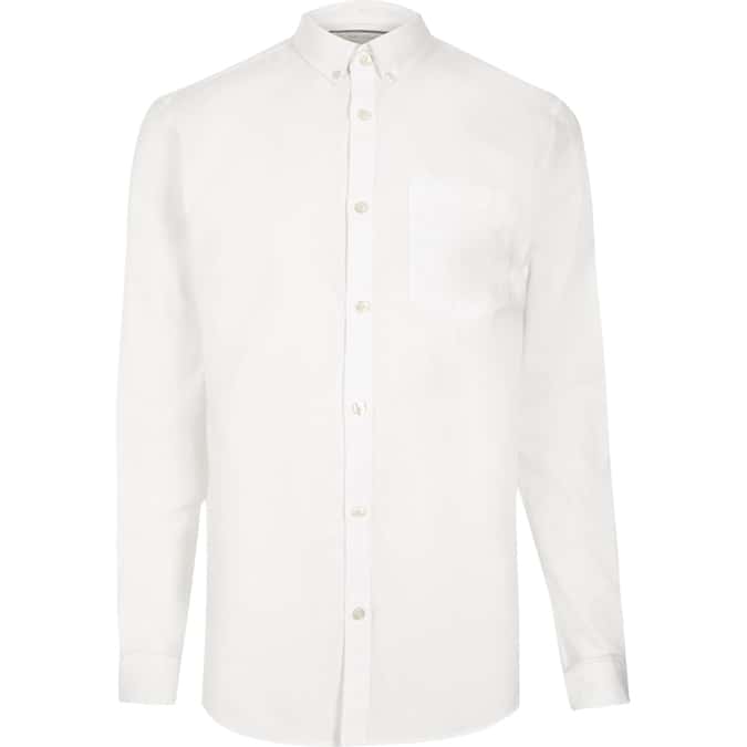 white-cotton-button-down-oxford-shirt