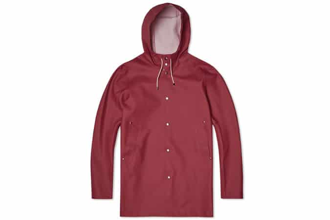 Stutterheim Stockholm Raincoat in Burgundy