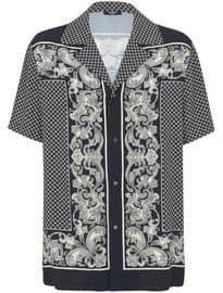 Balmain paisley-print bowling shirt