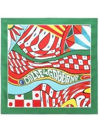 Dolce & Gabbana Carretto-Print Silk Bandanna