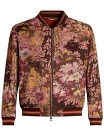 ETRO floral-jacquard bomber jacket