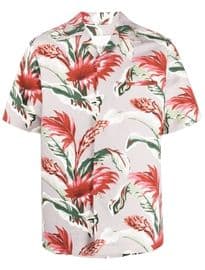 Maison Margiela floral-print short-sleeve shirt