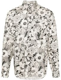 TOM FORD floral-print lyocell shirt
