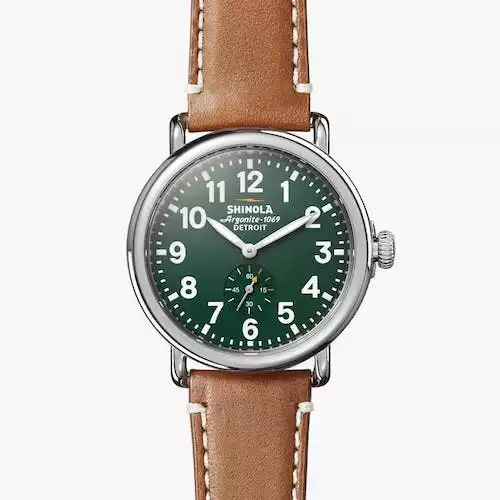 Shinola Detroit Green Runwell Watch