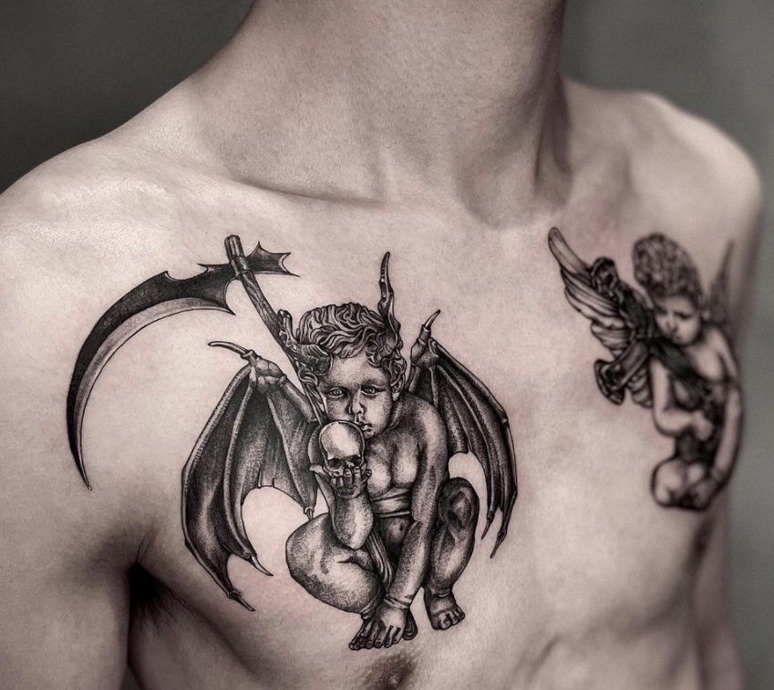 Angel Tattoo for men