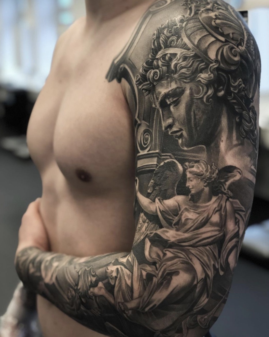 Angel tattoo for Men 