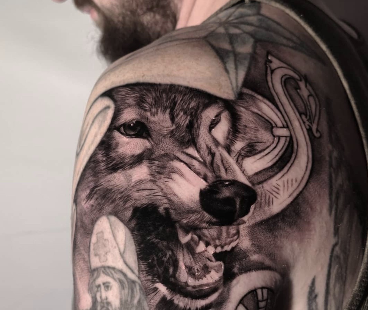 Wolf related tattoos