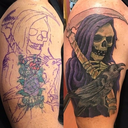 Grim Reaper Shoulder Tattoo