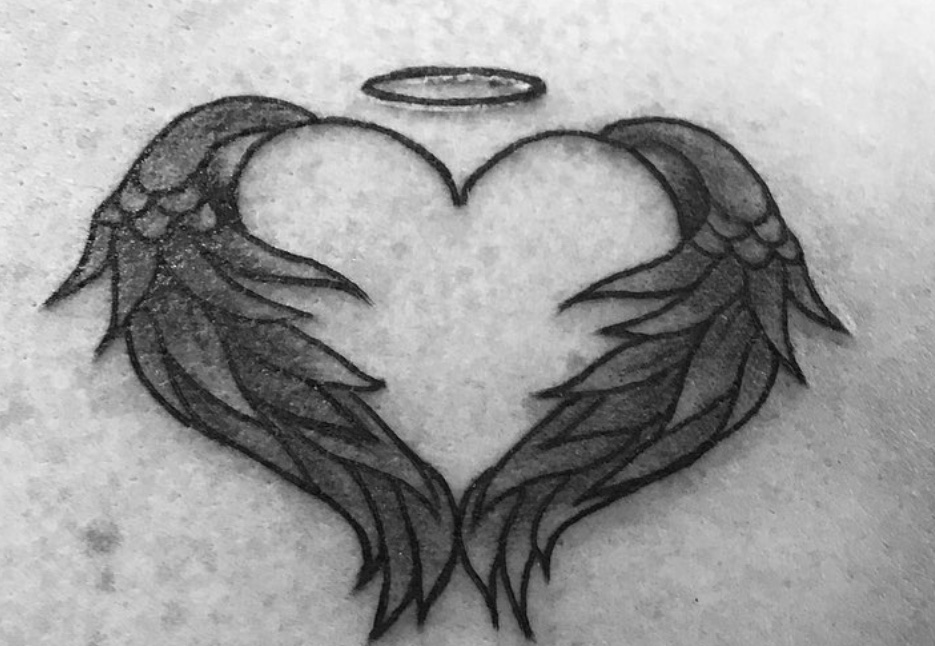 Heart and Angel Tattoo