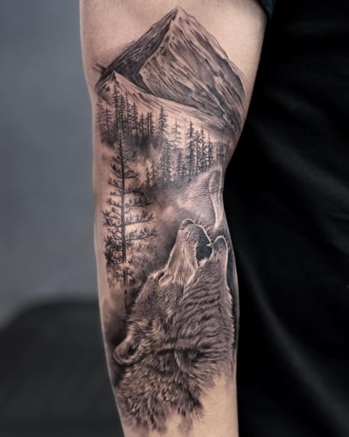 35 Of The Best Wolf Tattoos For Men in 2023 | FashionBeans