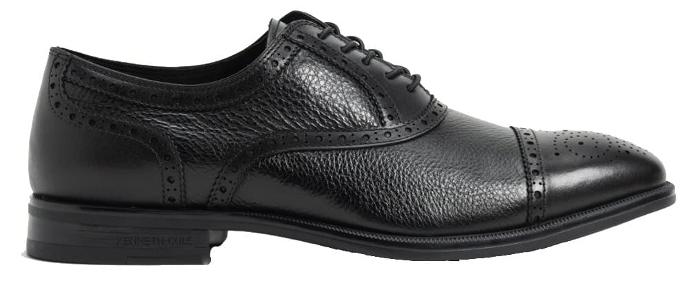 Kenneth Cole Futurepod Leather Lace-Up Oxford with Medallion Cap Toe