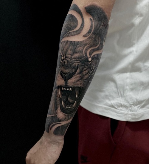 Lion Arm Tattoo