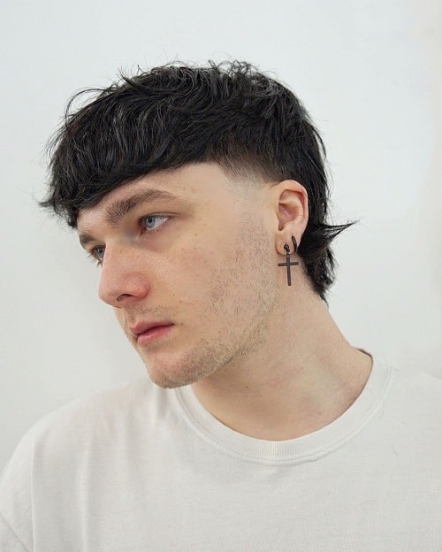 Mullet Haircut with Bangs