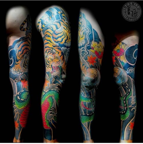 Dragon and Tiger Tattoo