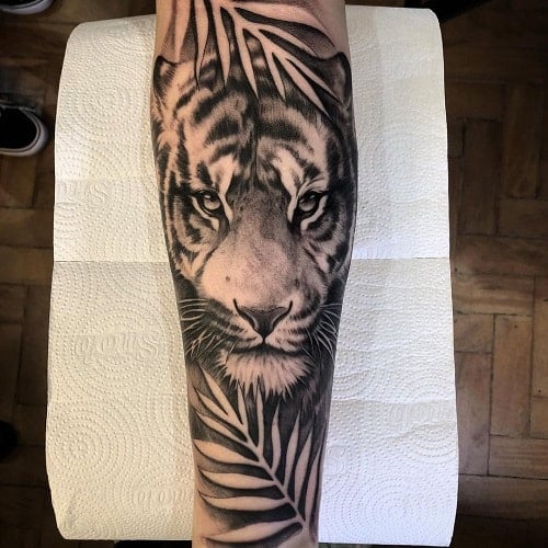 Tiger Forearm Tattoo