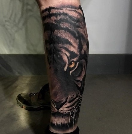 Leg Tiger Tattoo