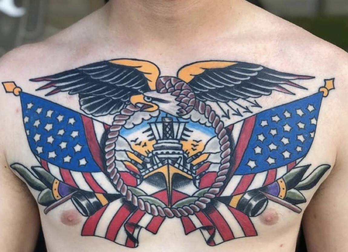 20 Of The Best American Flag Tattoos For Men in 2023 | FashionBeans