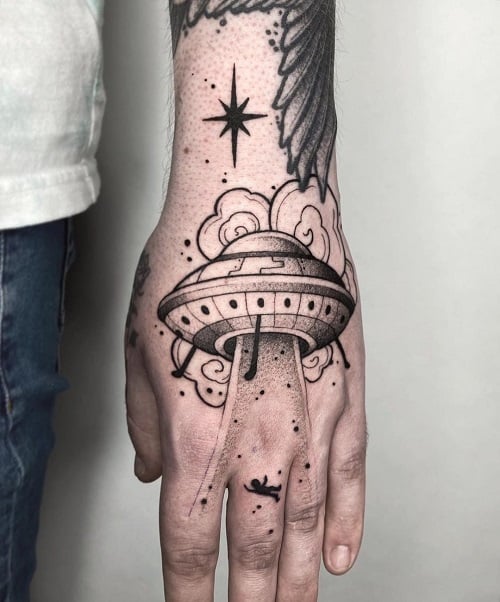 Dotwork Hand Tattoo