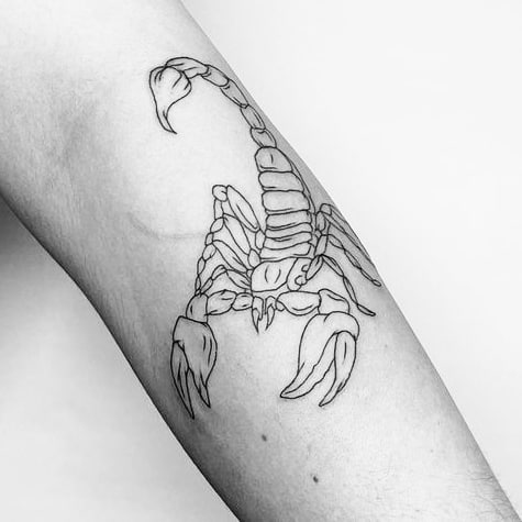 Scorpion Tattoo Stencil