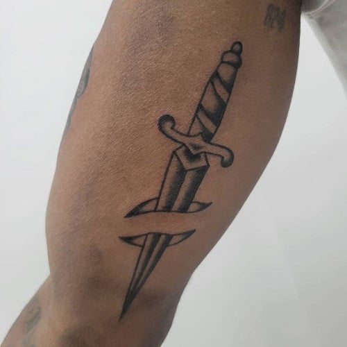 Simple Stick and Poke Tattoo