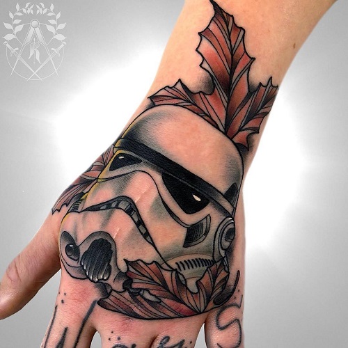 Star Wars Hand Tattoo