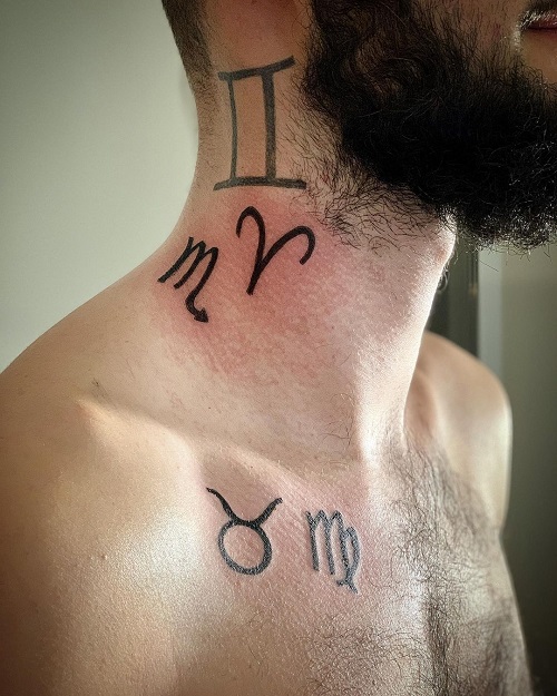 Taurus and Virgo Tattoo