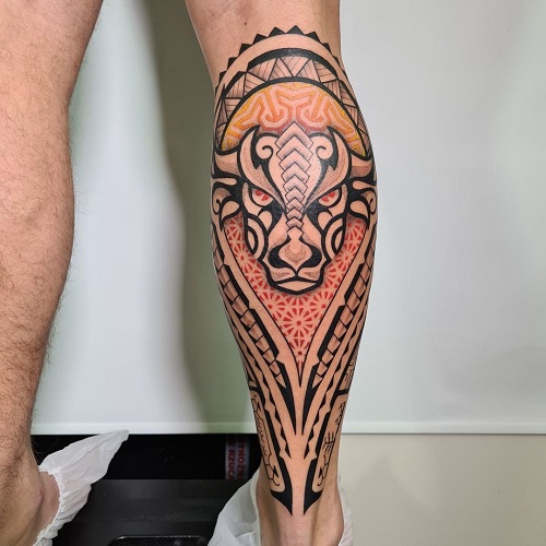 Tribal Taurus Tattoo