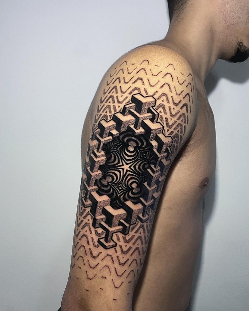 3D Geometric Tattoo