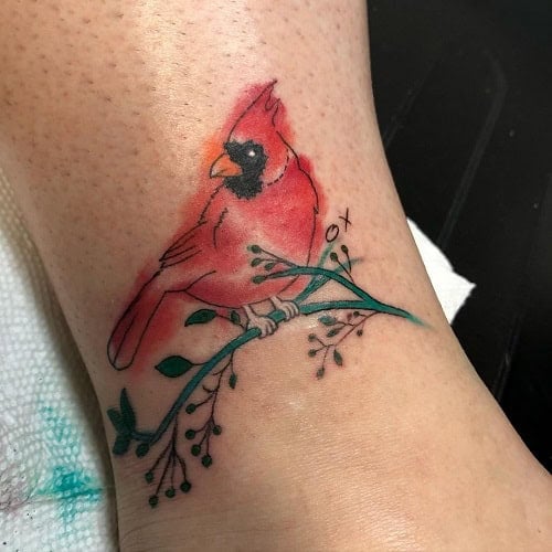 Abstract Cardinal Tattoo