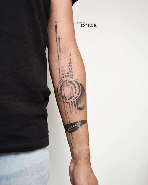 Abstract Forearm Tattoo